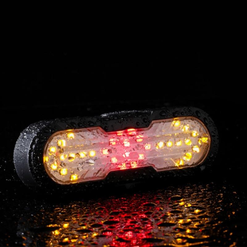 Bicycles Wireless Remote Control Turn Light USB Rechargeable Safety Warning Cycling Light LED Bicycles Rear Light