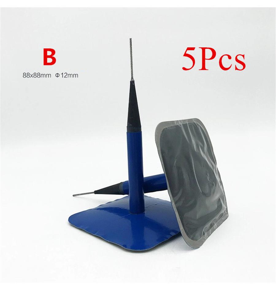 

5x Car Tyre Plug Patch Tyre Puncture Repair Wired Patch Mushroom 12MM Universal