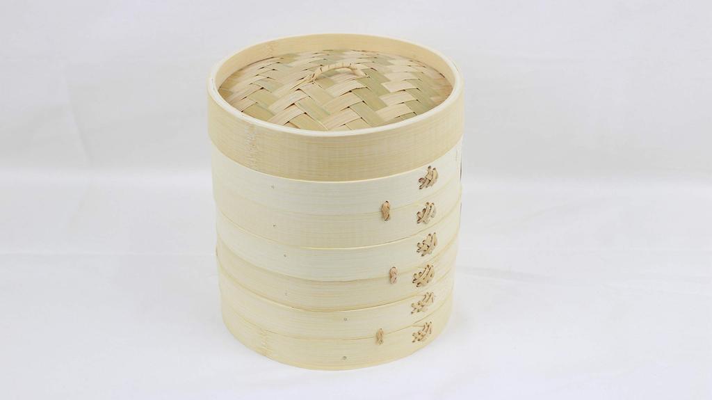 Bamboo steamer set (body and lid, 3 pieces) (18cm (3 bodies and 1 lid) set) FH85032324