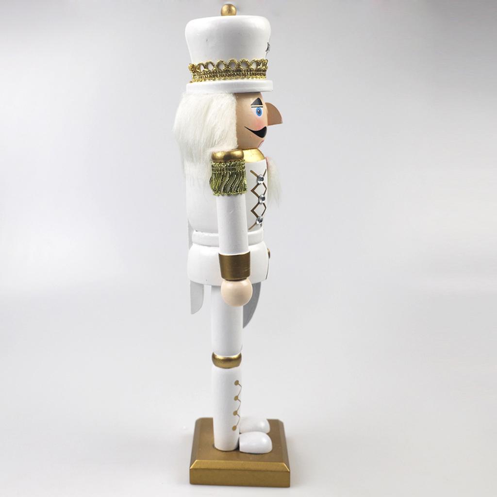 Traditionell Trä Nötknäppare Figur Mode Festival Party Dekoration För Skyltfönster Butik