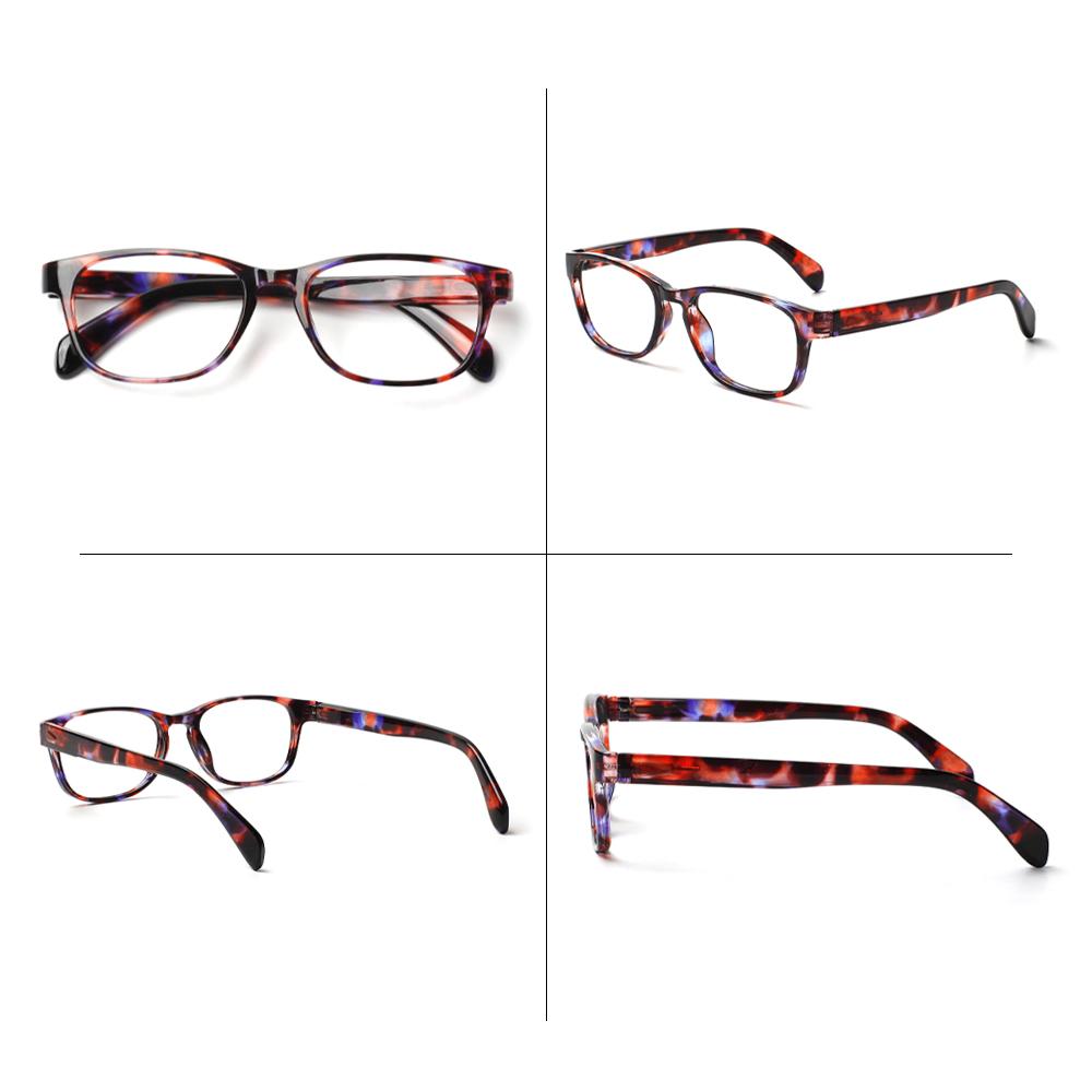 TUREZING 2 Pairs of Reading Glasses for Women Rectangular HD Lenses High Quality Frame Prescription Eyewear 0 +1 +2 +3 +4