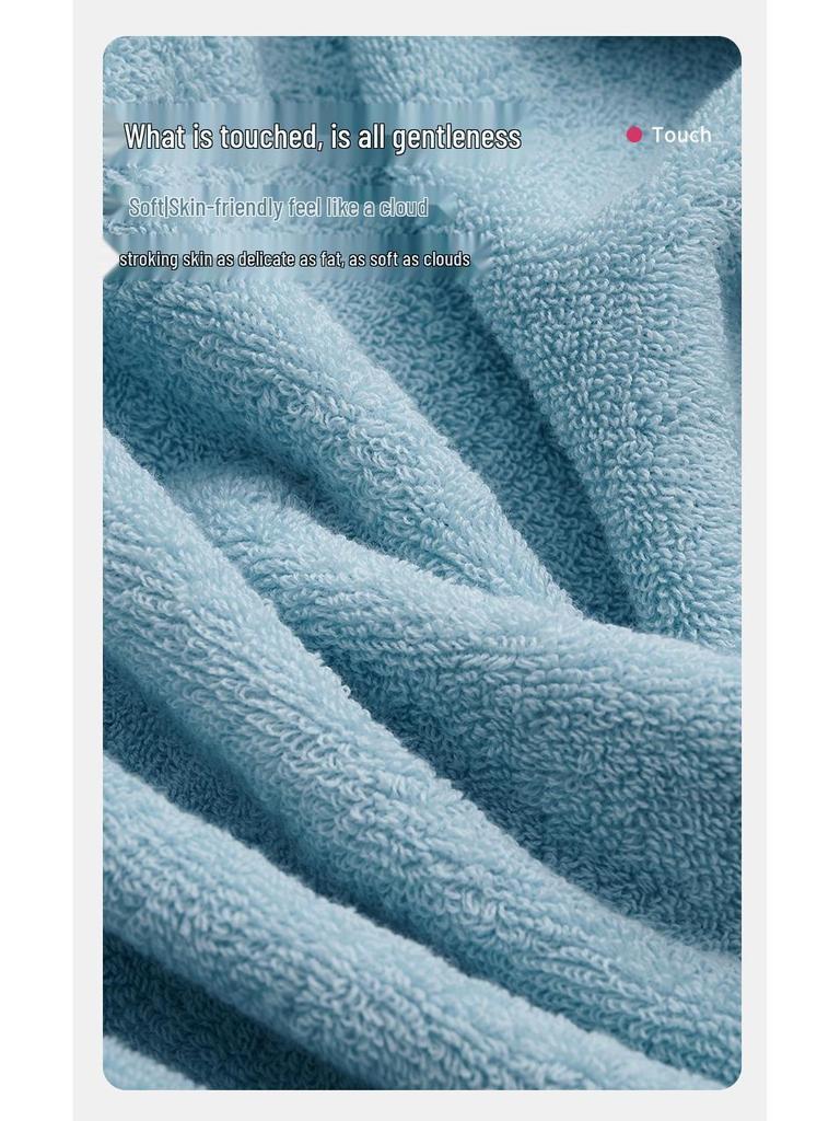 Jie Liya 430g Pure Cotton Antibacterial Bath Towel - Absorbent, Thickened, Suitable for Adults and Children.