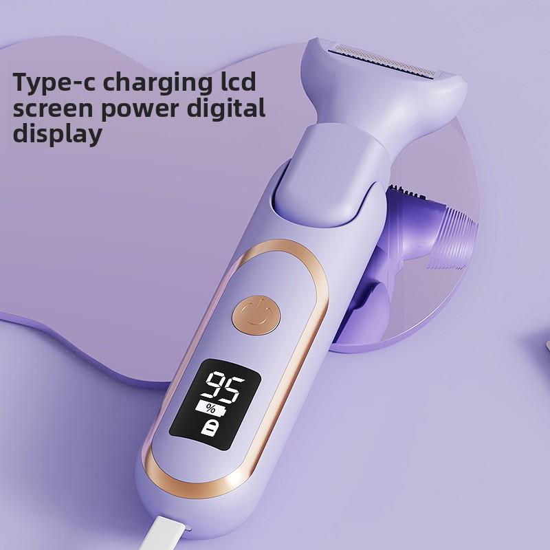 New Hair Remover, Women's Five-head Shaver, Private Parts Pubic Hair Trimmer, Electric Shaving Knife, Women's Hair Removal.