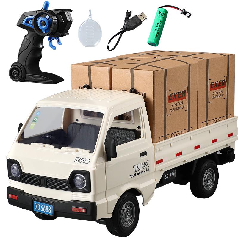 Remote Control Sound & Light Drift Van - Double Door Simulation Toy Car for Kids