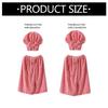 Large Size Adjustable Bath Skirt and Hair Dry Cap Set Slip Resistant Oversize Bathrobe for Women Spa Home Travel Beach