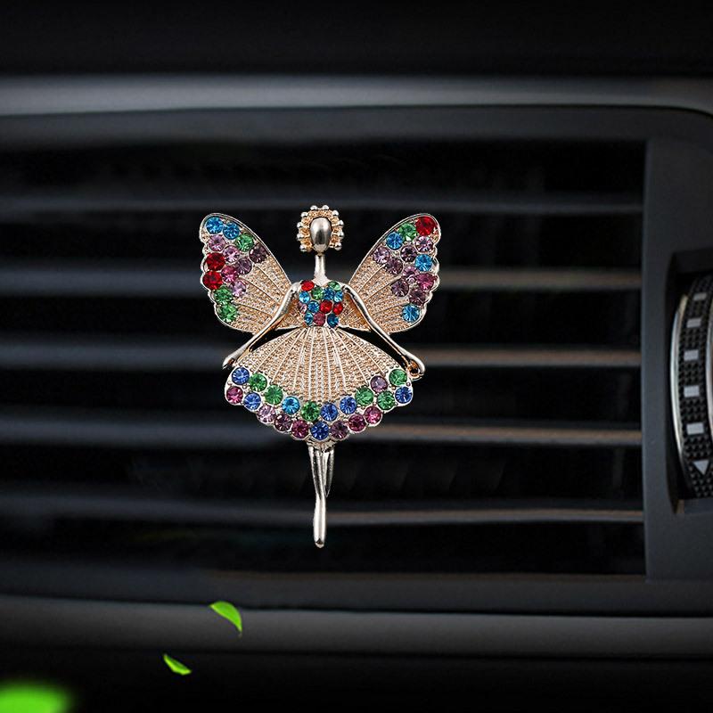 Fairy Style car air freshener perfume bottle diffuser in the car auto Air conditioner outlet vent air Perfume clip золотой