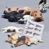 Sleeping Dog Silicone Mold Fondant Cake Decorating Tools Chocolate Mold 3D Dog Corgi Bulldog Animal Food-grade