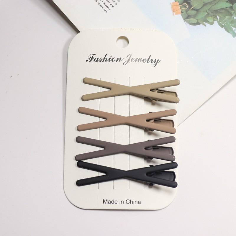 Clips de păr colorat Bai Lu fără cusături tip cioc de rață pentru femei - Ideal pentru frunte, breton și machiaj