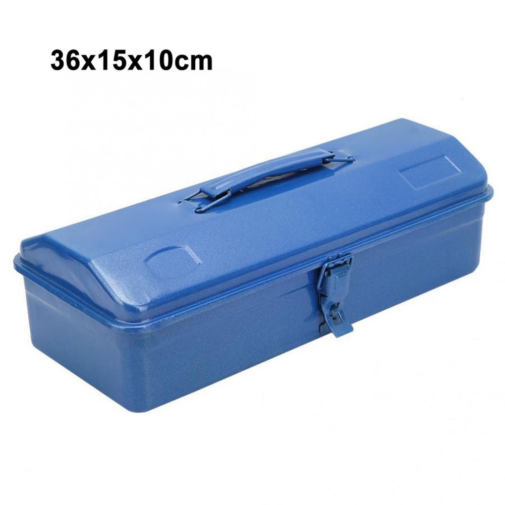 Portable Steel Toolbox with Comfortable Handle for Tools and Accessories