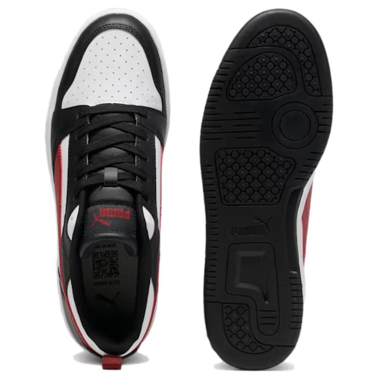 Puma Rebound V6 Low Versatile Comfortable Low-Top Sneakers Unisex Sneakers Black White 392328-30