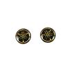 YAMAHA Genuine Yamaha Tuning Fork Logo Emblem Sticker Gold Black Diameter 12.5mm Set of 2