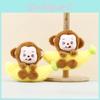 Plush Monkey Keychain With Banana Design For Kids And Teens