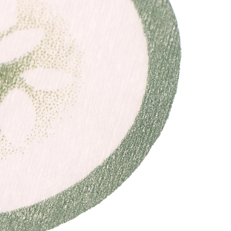 100Pcs Eye Scrub Cleansing Pad Mask Disposable Eye Scrub Cleansing Pads Pad Creative Green Cucumber Printed Eye Scrub Mask Sheet