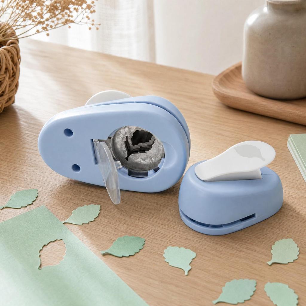 LeafShaped Craft Paper Punch Compact Leaf Clean Cut for Scrapbookers, Classroom