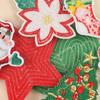 Embroidery label Embroidery sticker Clothing accessories Santa tree sequins love patch cloth sticker