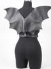 Halloween Bat Wings Harness, Punk Gothic Leather Adjustable Shoulder Strap, Cosplay Costume Accessories, Clubwear Outfit, Festiv