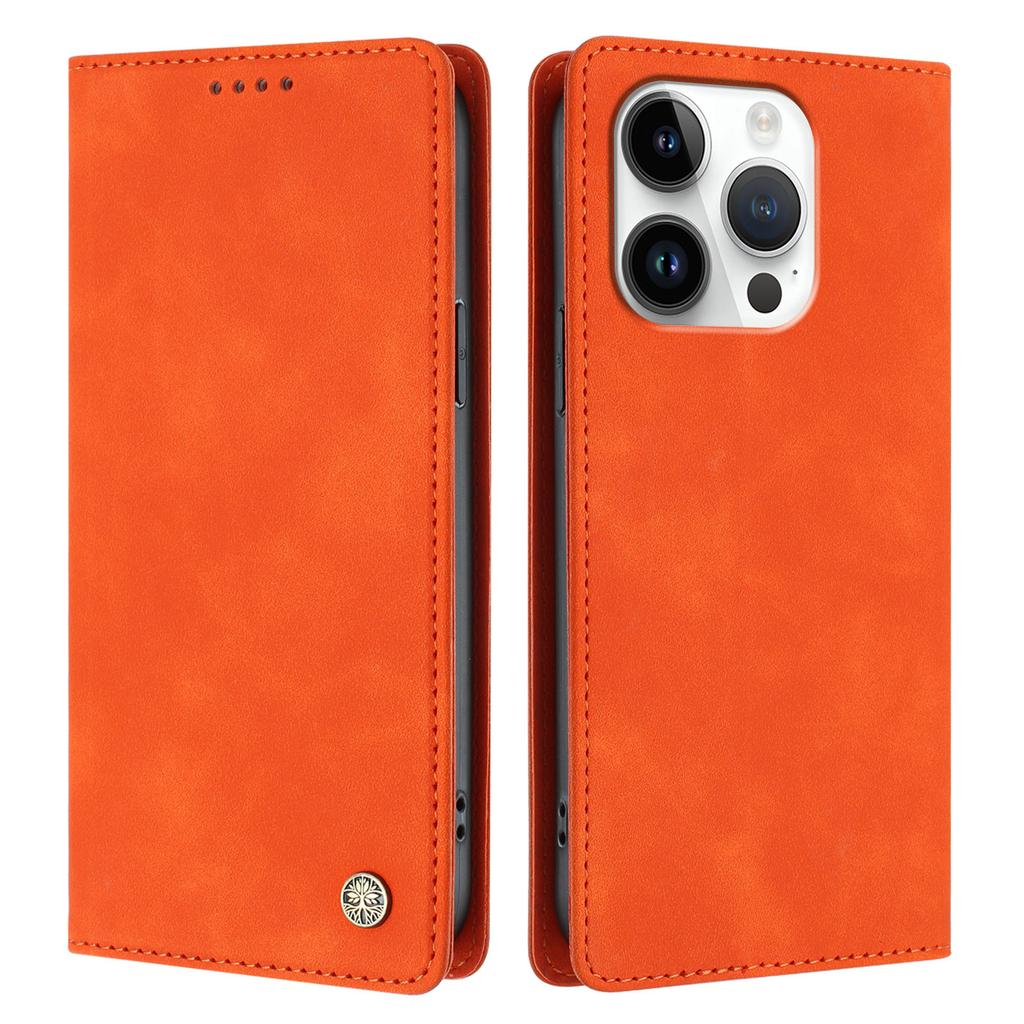 For iPhone 16 Pro HX Case RFID Blocking Wallet Stand Leather Flip Phone Cover
