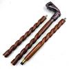 Wooden Walking Cane for Women and Men – Punch Style Handle, 3-Part Open Stick, 91.44 Cm
