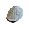 Design Spliced Minimally Striped Women Denim Casual Beret For Autumn And Winter