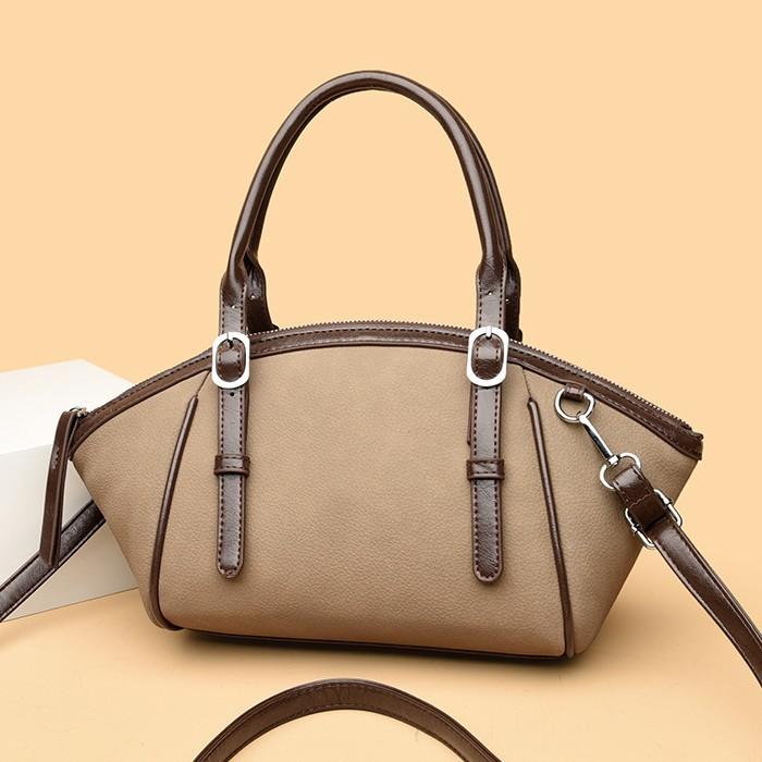 Große Tasche - Modische Handtasche für Damen, Schlichte Crossbody-Tasche mit Schultergurt und Unterarmgurt