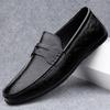Seasonal Men's Breathable Soft-sole Leather Loafers – Slip-on British Style Casual Shoes