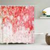 Rideau de douche Fleurs Roses Tulipes Colorées Arbres Rideaux de Salle de Bain Nature Fleur Tissu Polyester Imperméable Écran Baignoire Décor