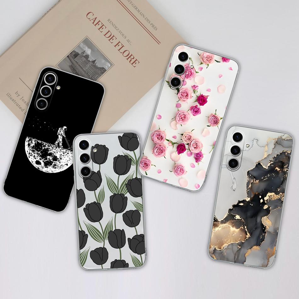 For Samsung Galaxy S24 Plus Ultra Phone Case Creative Soft TPU Silicone Clear Anti Drop Special Back Cover For Samsung S 24 Capa