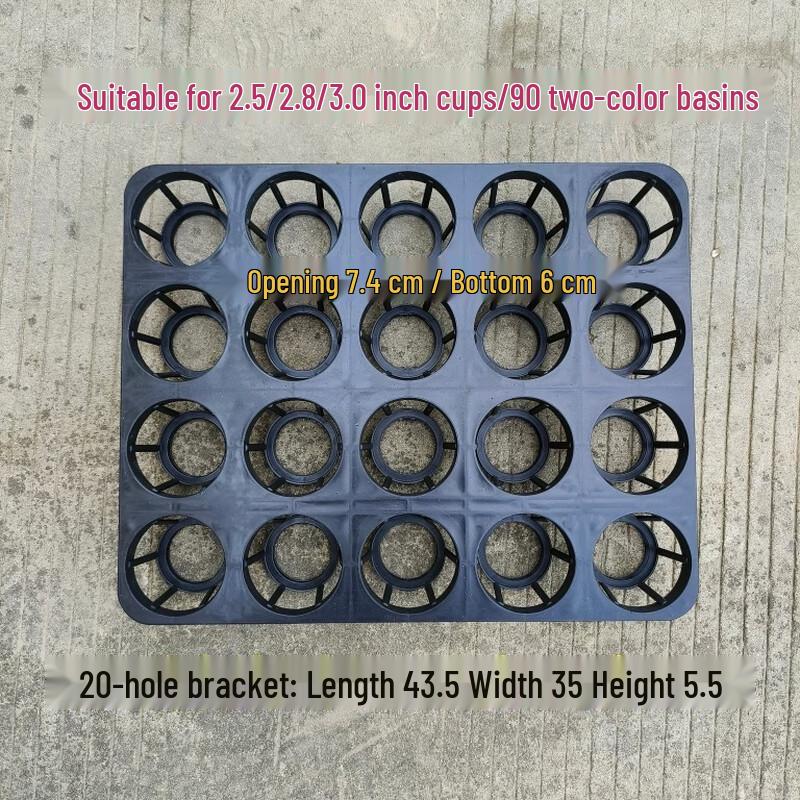 Thickened 20-Hole Orchid Pot Tray