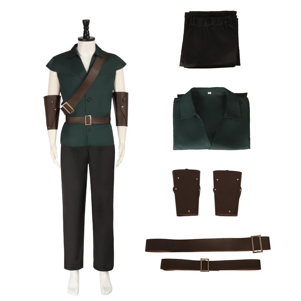 

Mens Stabbington Brothers Costume Cosplay Outfit Halloween Full Set with Shirt Pants Bracelet Belt XS