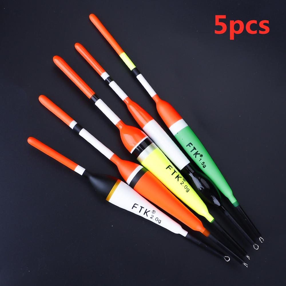 FTK 5 buc/pachet Plute Pescuit Mărime 1.5g-2.0g Lungime 13.5-17cm Plute Fir Barguzinsky Plută Pescuit Crap Plută Verticală Echipament Pescuit