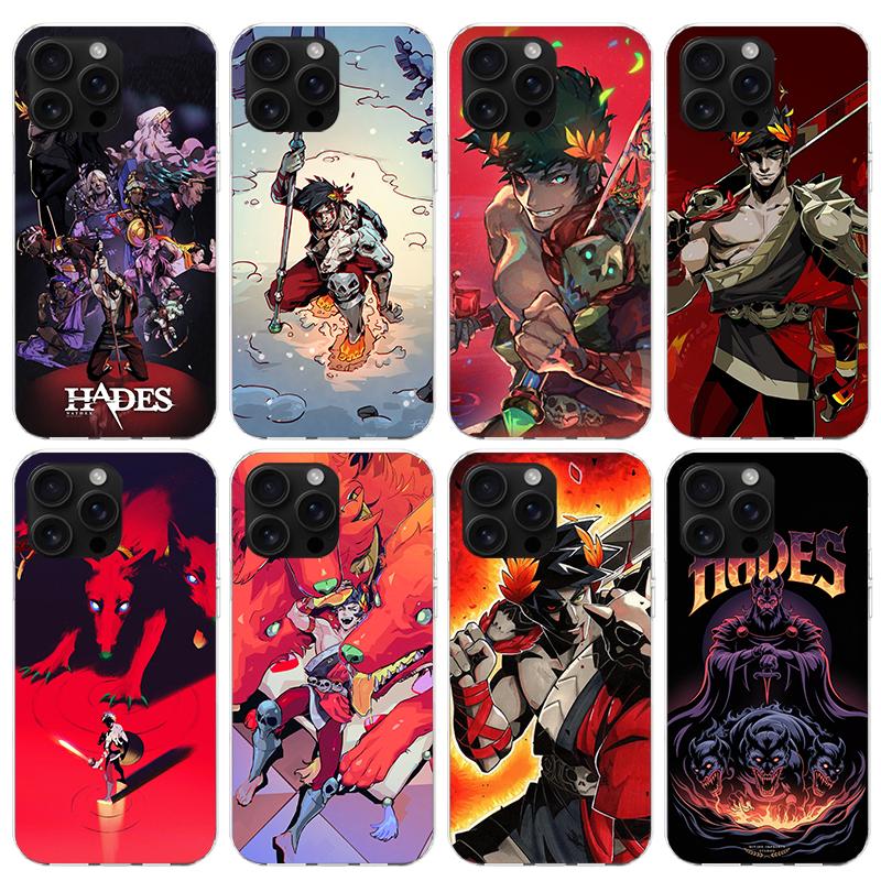 Game Hades Action Phone Case For iPhone 17 Air 11 13 Mini 14 15 Plus 16 12 Pro Max 16E SE 7 8 Pattern Soft TPU Back Cover 17 Ai
