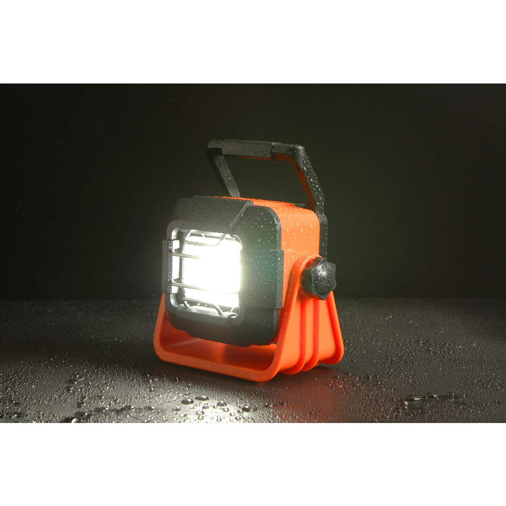 Iris Ohyama LED Work Light Floodlight Rainproof Rechargeable Freestanding Base Light 1000lm Insect-resistant/Waterproof LWT-1000BB