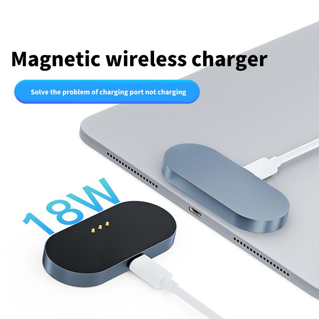 Portable Magnetic Charging Contact with 1m Power Cable for Air 4 5 6 7 Gen 18W Rapid Charging Metal Build