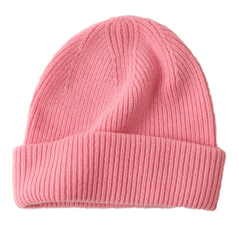 Export To Australia High-quality Wool Brimless Winter Men's and Women's Knitted Hats Thermal Headgear Wool Autumn and Winter Hats