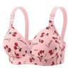 Wireless Anti-Sagging Bra for Middle-Aged & Elderly Women - Printed Design, Side Support, Adjustable Fit