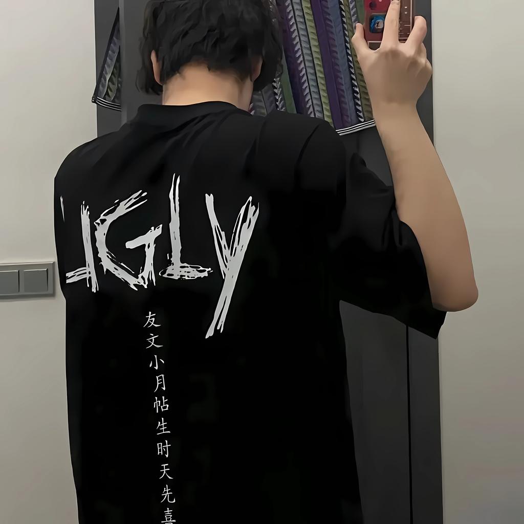 Uglyfacekid Hanzi Merch Graphic Tshirt Men Women Casual Funny Manga Clothing T Shirts Unisex Oversized Vintage Cotton Tshirts