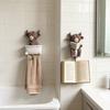 Highland Cattle Hook, Waterproof Resin Bathroom Wall Hook, Home Decorative Storage Hook, for Towels Keys Small Clothes