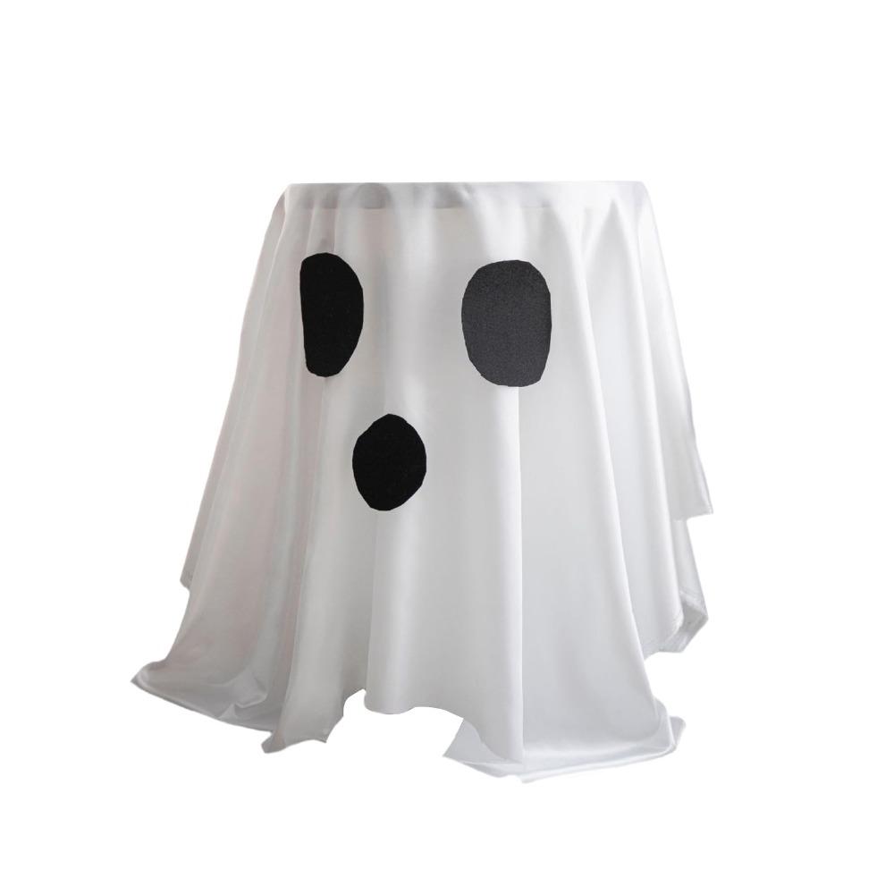 

White Polyester Ghost Tablecloth Washable Disposable Tablecloth Decorative Tablecloth Home Decor белый