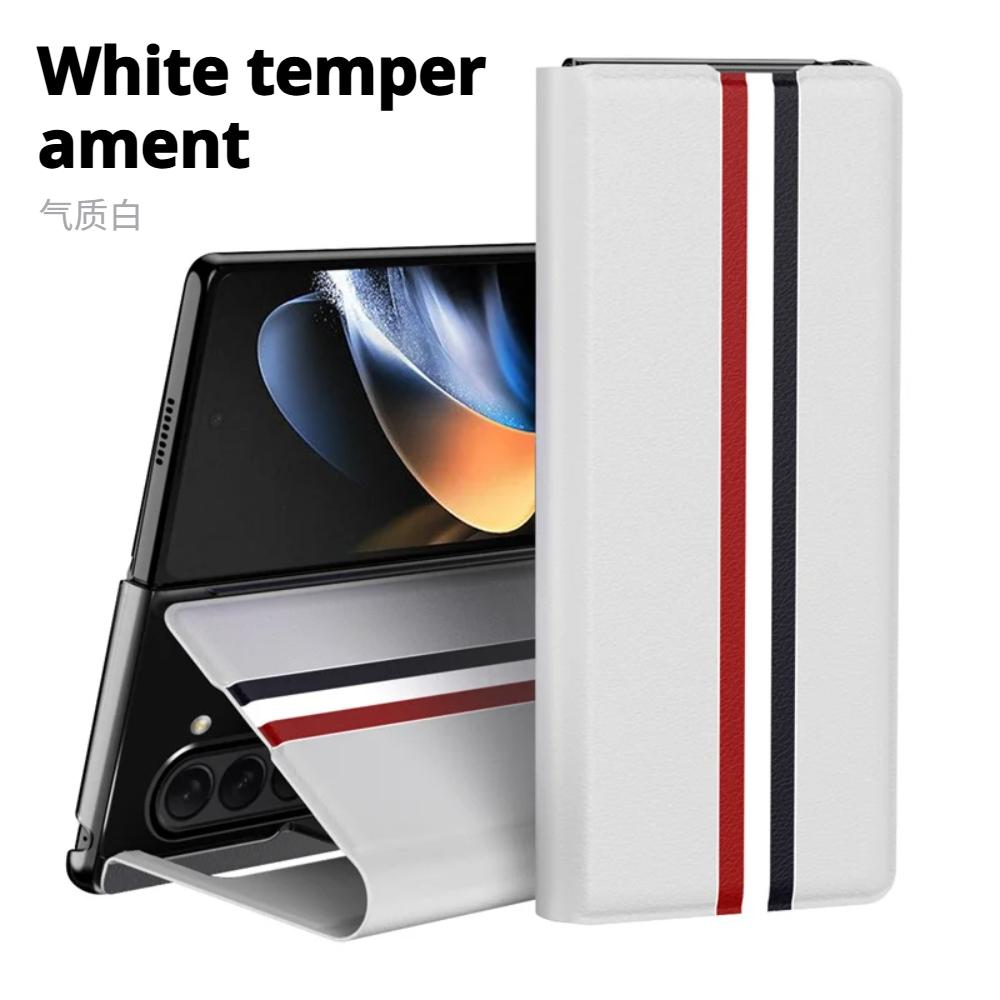 For Samsung Galaxy Z Fold 7 5G Luxury PU Leather Card Slot Wallet Bracket Phone Case Full Protection Shockproof For Galaxy Z Fold 6 5 4 3 2 Case