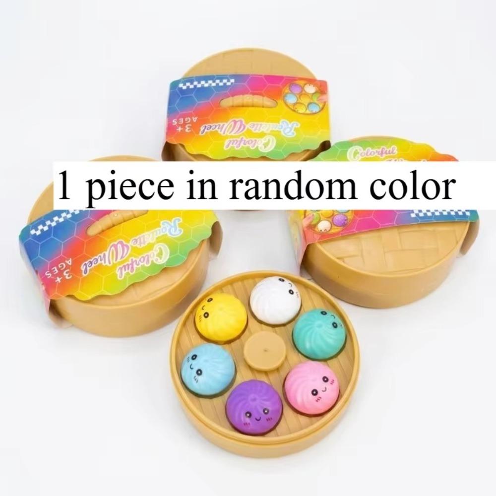 Fingertip Pressure Simulation Steamed Buns Set Finger Button Sensory Clicker Toys Boys Girls
