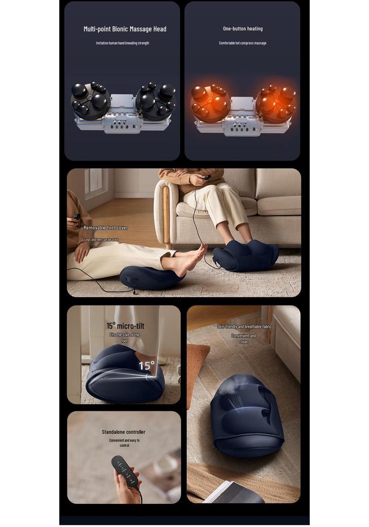 Multifunctional Foot & Leg Massager: Sole Kneading & Leg Slimming Machine