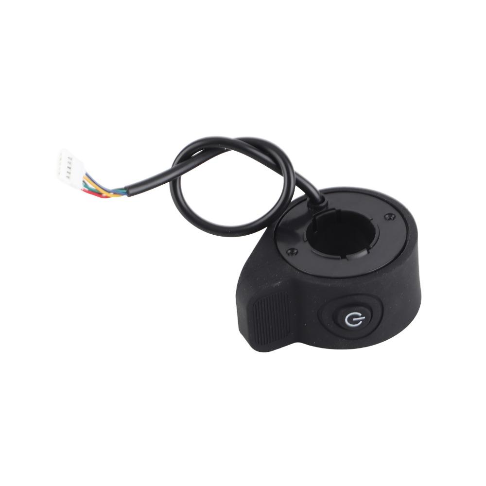 ABS Electric Scooter Thumb Throttle Single Button Speed Control Thumb Throttle Black Scooter Throttle Speed Accelerator