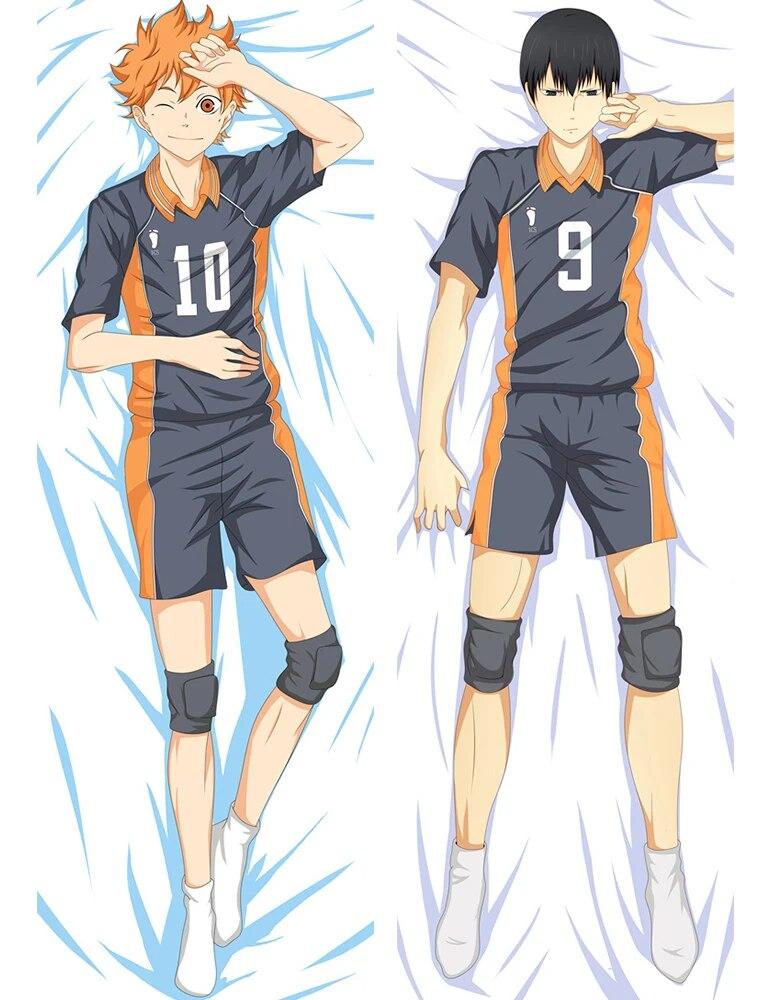 Anime Haikyuu!! Hinata Shoyo Tobio Kageyama Cosplay Hugging Body Pillow Case Prop