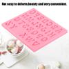 Silicone Mold Alphabet 26 Letters Pink Handmade DIY Mould Tool