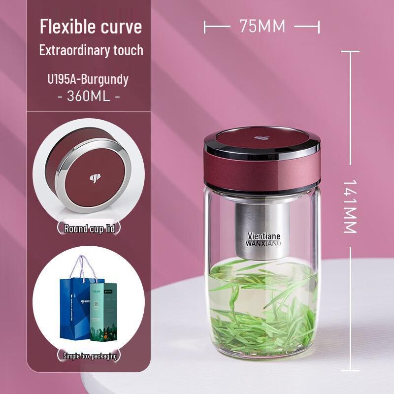 Wanxiang Single-Layer Borosilicate Glass Cup