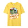 Master Baiter Grey Shirt Graphic Tee Adult High Quality Mens TShirt Punk Style