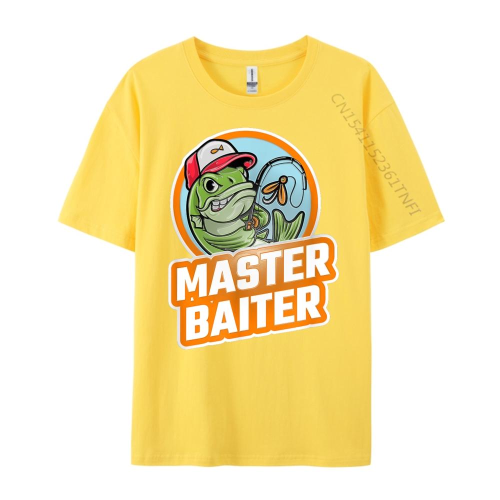 Master Baiter Grey Shirt Graphic Tee Adult High Quality Mens TShirt Punk Style