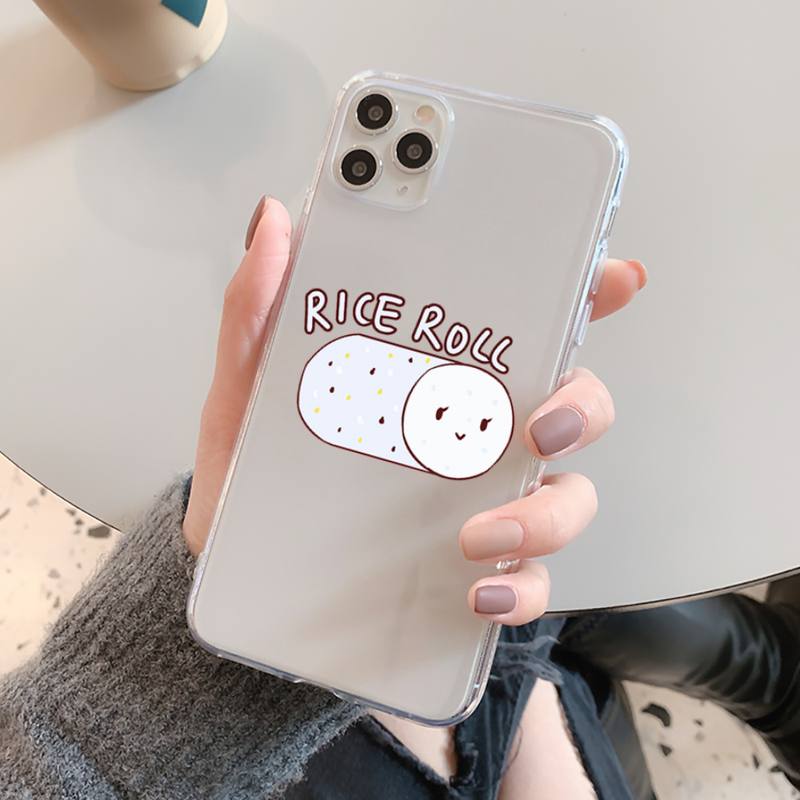 YNDFCNB Japanese Shiba Inu Sushi Phone Case for Iphone 13 11 12 Pro XS MAX 8 7 6 6S Plus X 5S SE 2020 XR Fundas