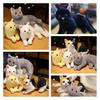 31cm Realistic Plush Cat Doll Soft Stuffed Kitten Toy In Pure Grey White Yellow And More For Kids' Pet Collection