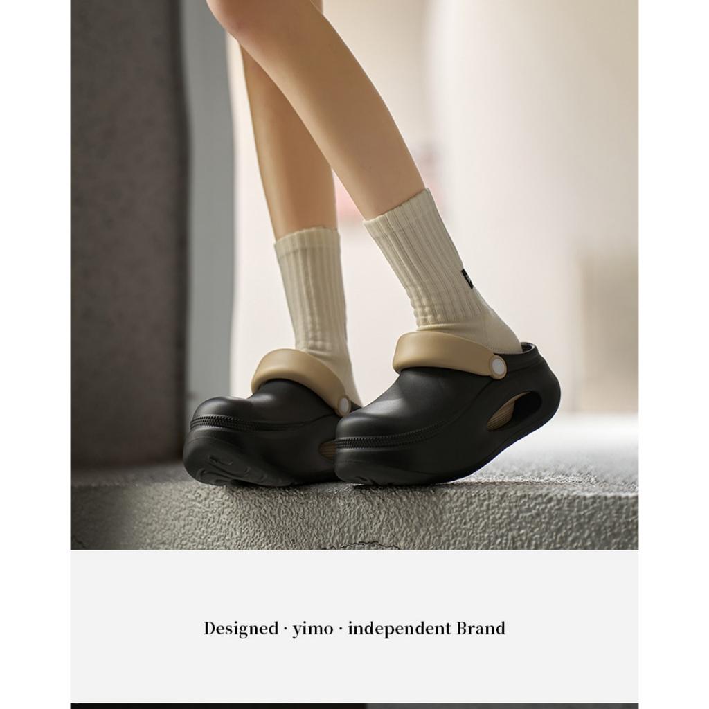 7,7 cm tjocka sulor höjdökande hålskor för kvinnor, halkfria tjocka EVA-tofflor för utomhusbruk, andningsbara på sommaren